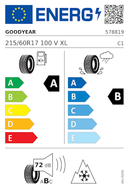 Etykieta opony Goodyear VECTOR 4SEASONS GEN-3 215/60R17 100V XL