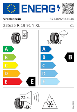 Etykieta opony Vredestein Wintrac Pro 235/35R19 91Y XL