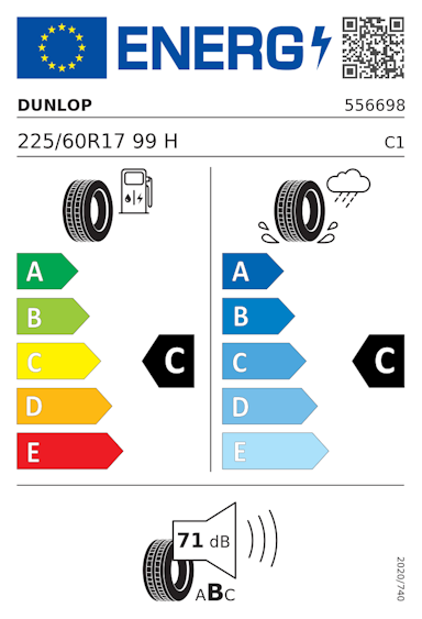 Etykieta opony Dunlop SP SPORT 270 225/60R17 99H